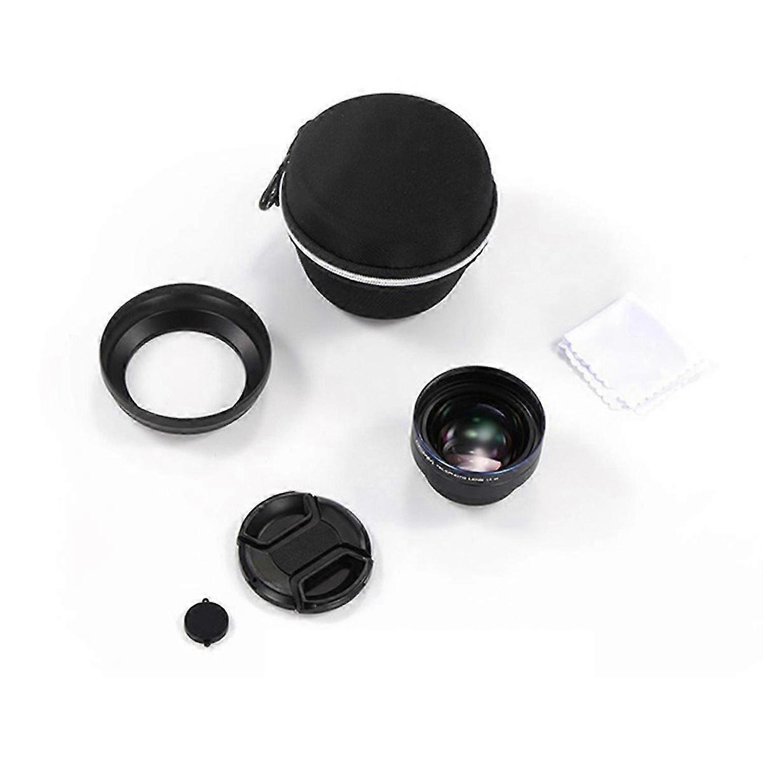 Téléobjectif 65 mm Objectif zoom 2.2 avec pare-soleil