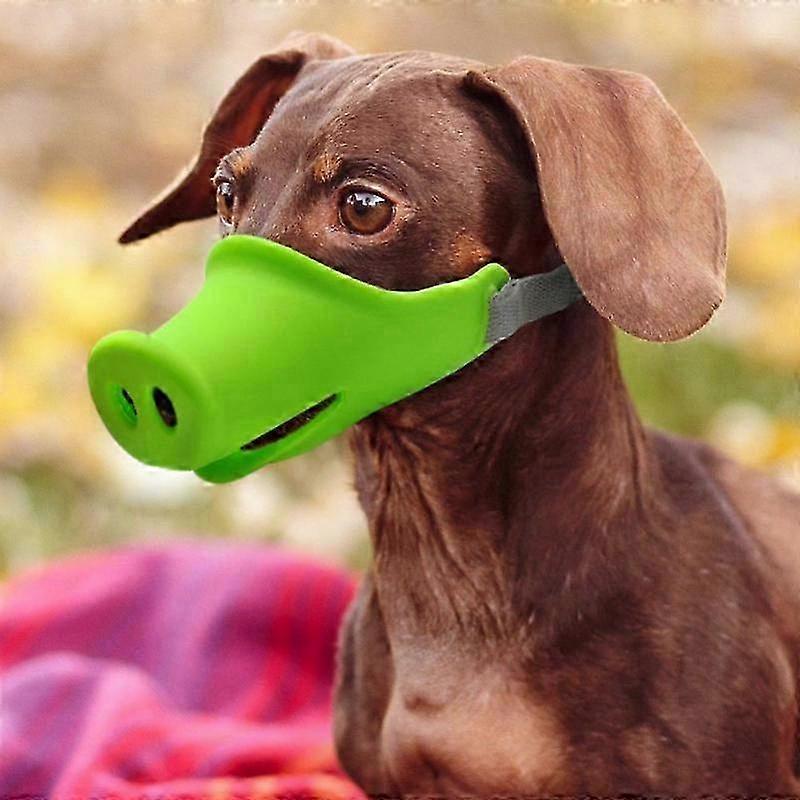 Adjustable Small Dog Muzzle with Cute Pig Nose Design for Anti-Bite and Anti-Bark Safety Training Use Only