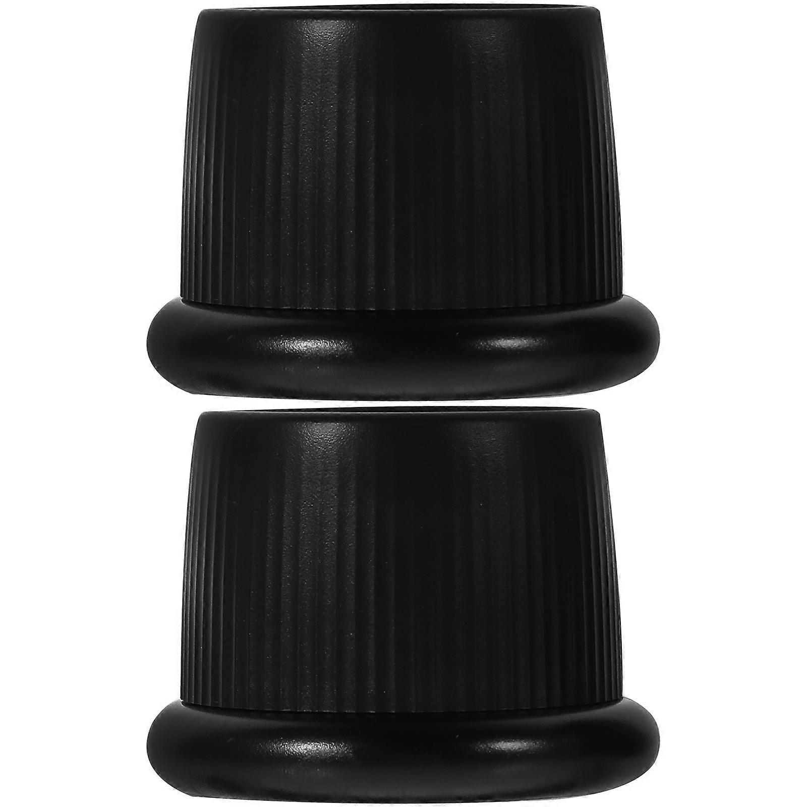 Furniture Risers Adjustable Bed Frame Risers for Home 2Pcs Black ABS Material