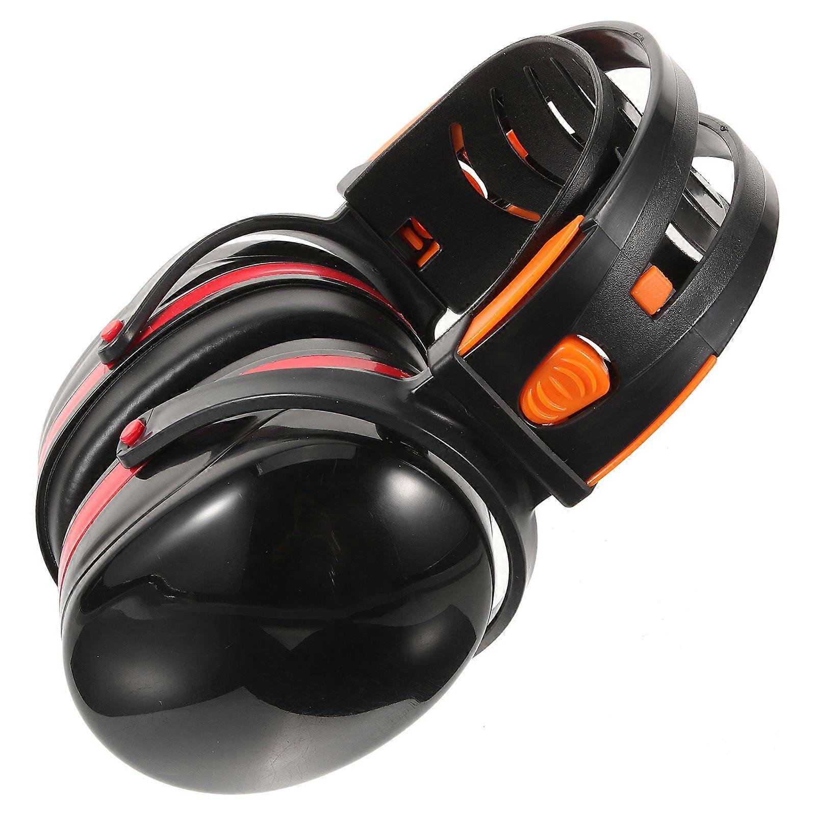 Noise Reduction Ear Protection Earmuff for Drum Practice 2Pcs Black
