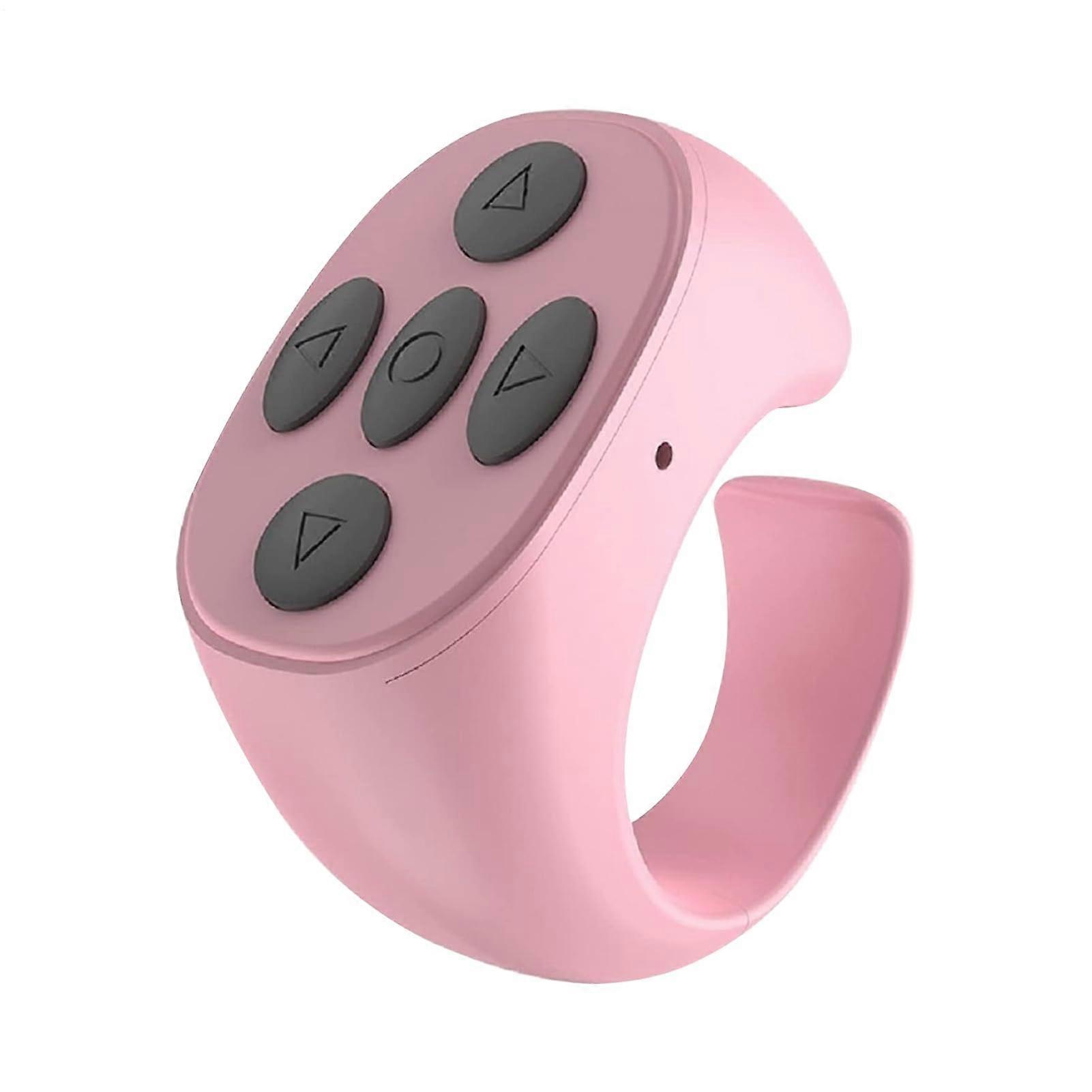 Mobile Phone Remote Control Remote Shutter for iOS Smartphone Camera Remote Wireless Button Clicker Portable Pink