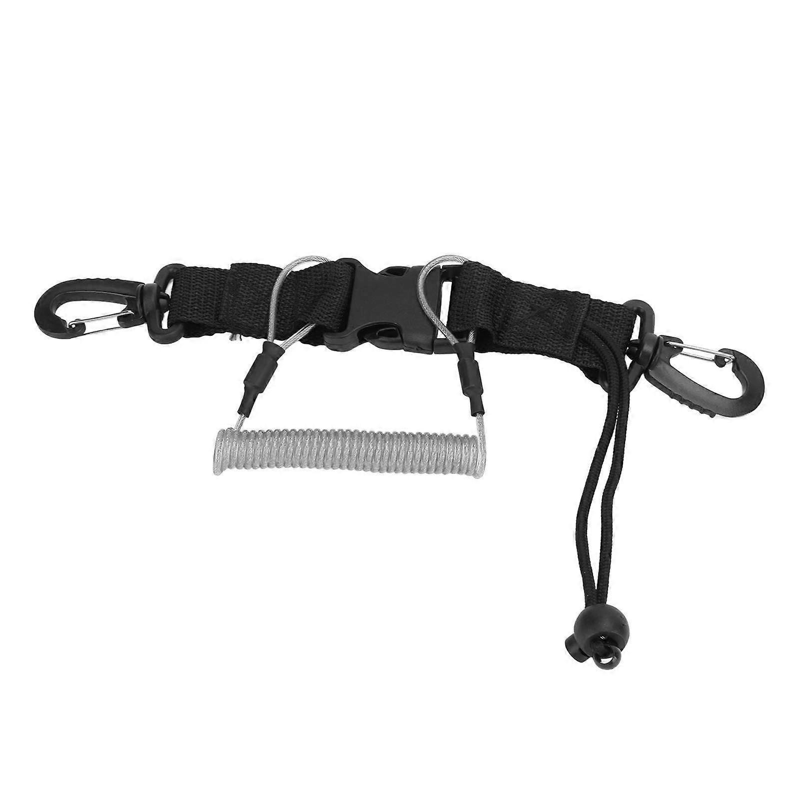 Diving Lanyard Professional Loss Proof Quick Release Coil Lanyard for AR15 M4 Handle Fittings