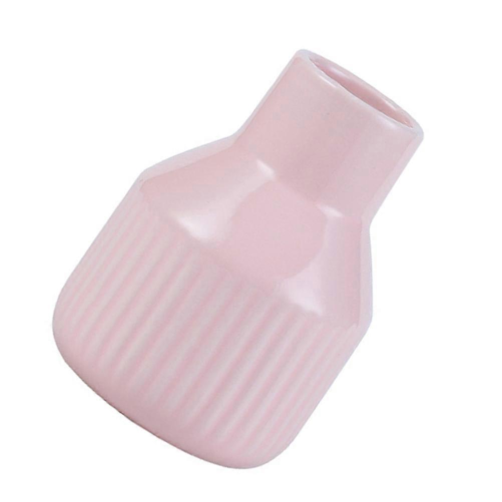 Ceramics Flower Vase for Decoration Use 1Pcs Pink Simple Vase