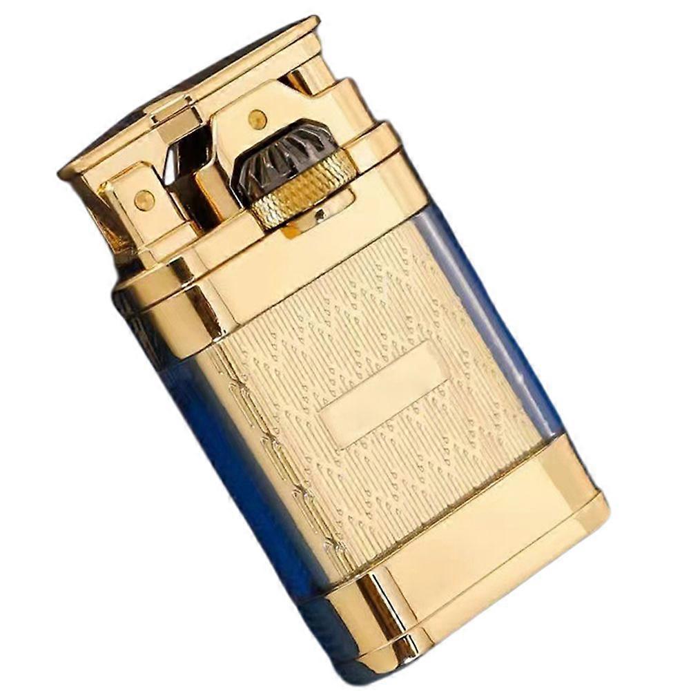 Men's Mechanical Kerosenes Lighter Transparent Reservoir For Visibles Fuel Level. Business Present