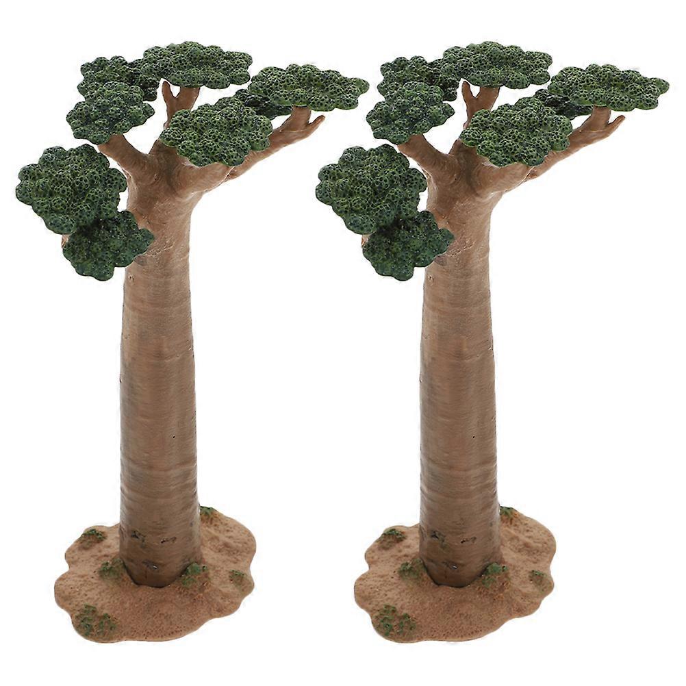 Mini Tree Model Tree Craftwork Decor for Decor 10Pcs