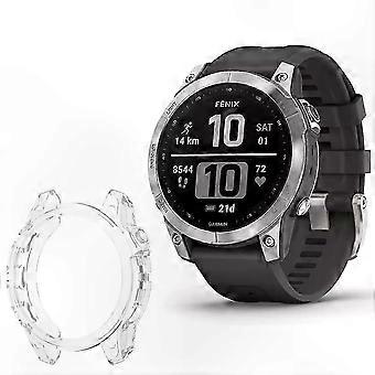 Transparante beschermhoes voor Fenix 7s en 7s Pro Smartwatch Siliconen Hoesje