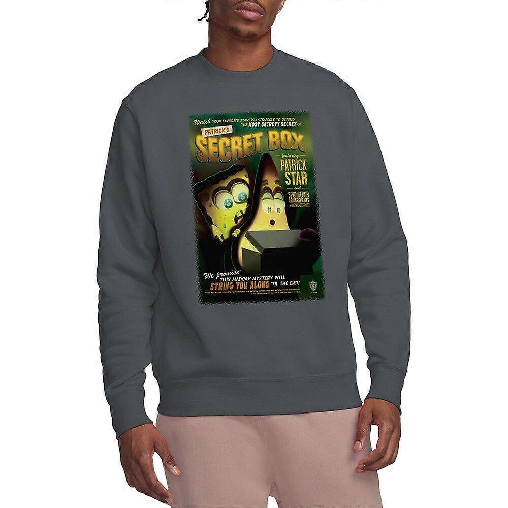 Spongebob Patric Secret Box Sweatshirt, Charcoal Style 1130