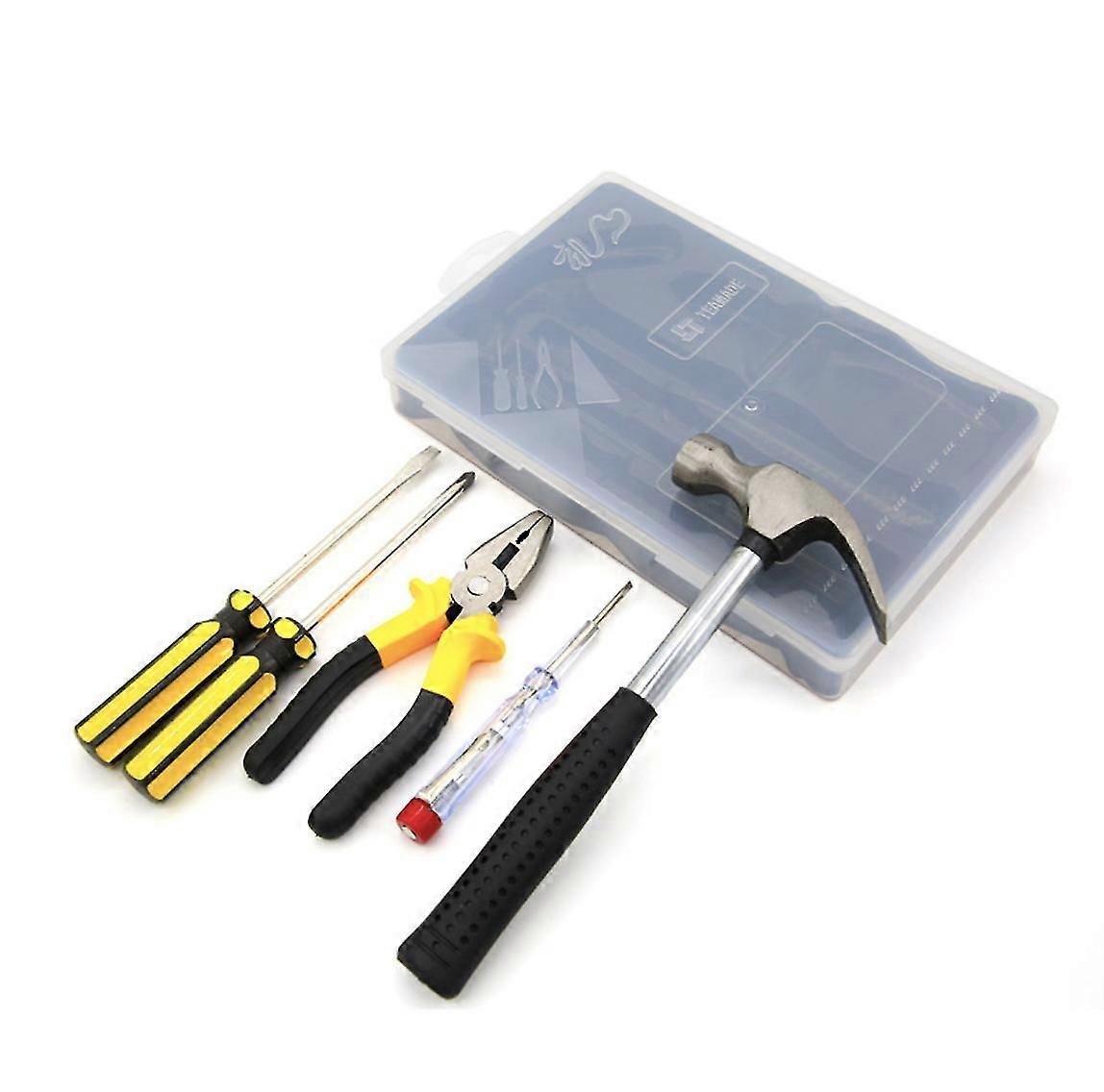 6-piece household hardware tool box