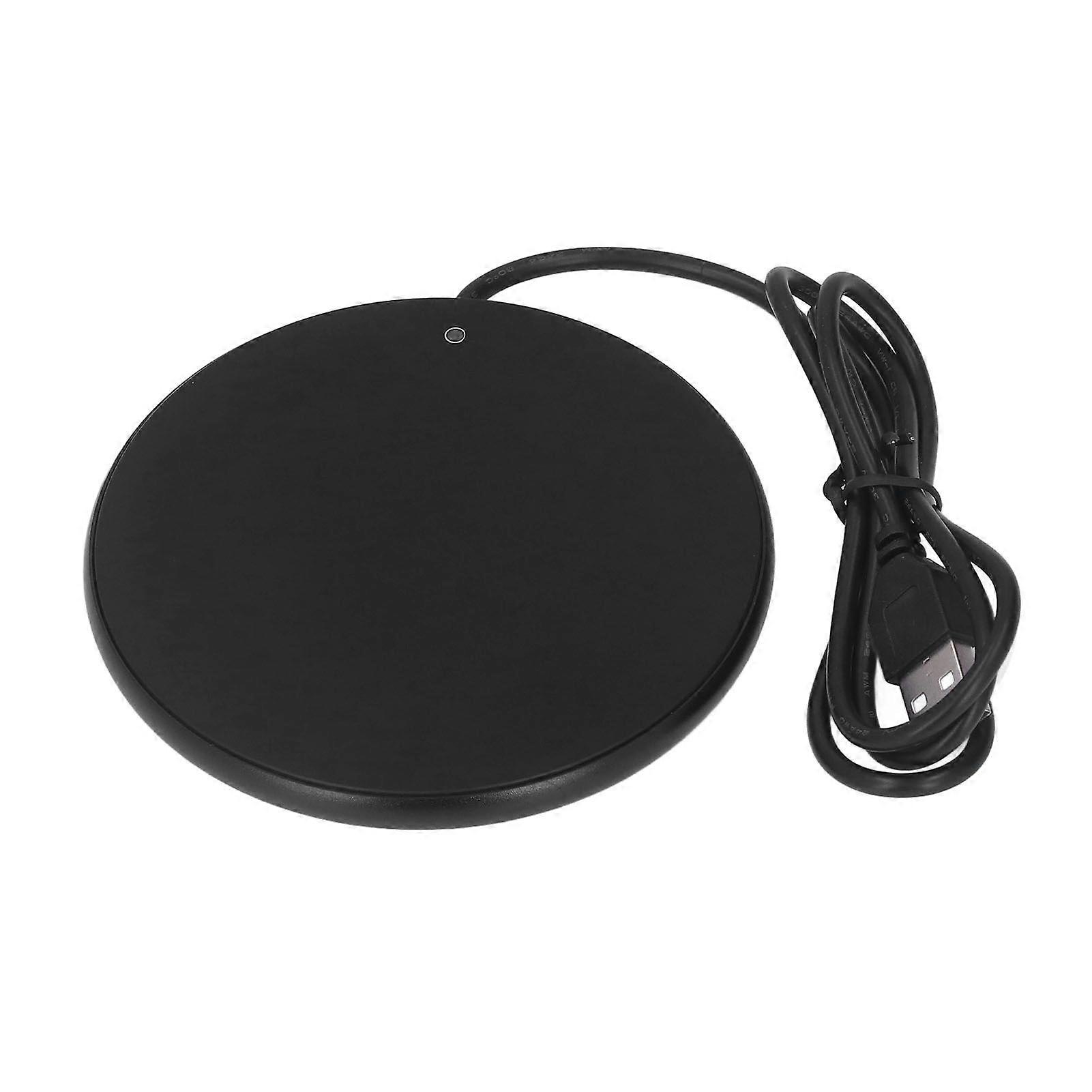 Coffee Mug Warmer 55C Constant Temperature Space Saving Smart USB Candle Warmer for Home Office Travelling Black