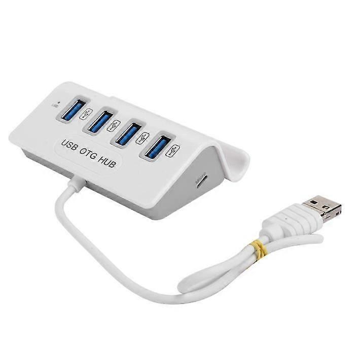 Sonew Computer Hub USB2.0 Docking Station 4-in-1 USB-C Micro-USB Type-C Desktop Hub Laptop Accessory