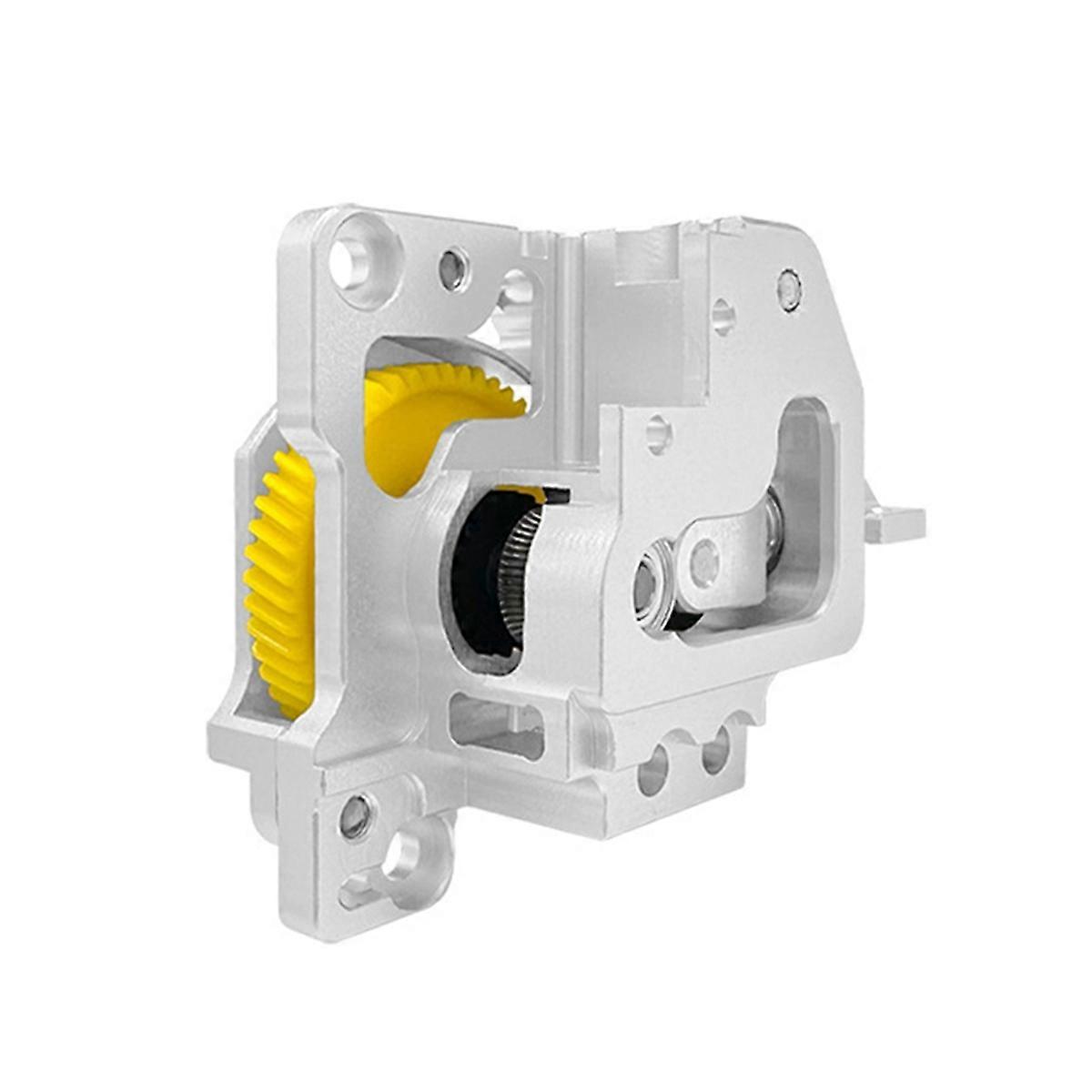 end Extruder Metal Extruder with -Coated Hardened Steel Gears for X1C/P1P/P1S 3D Printer Parts Silver