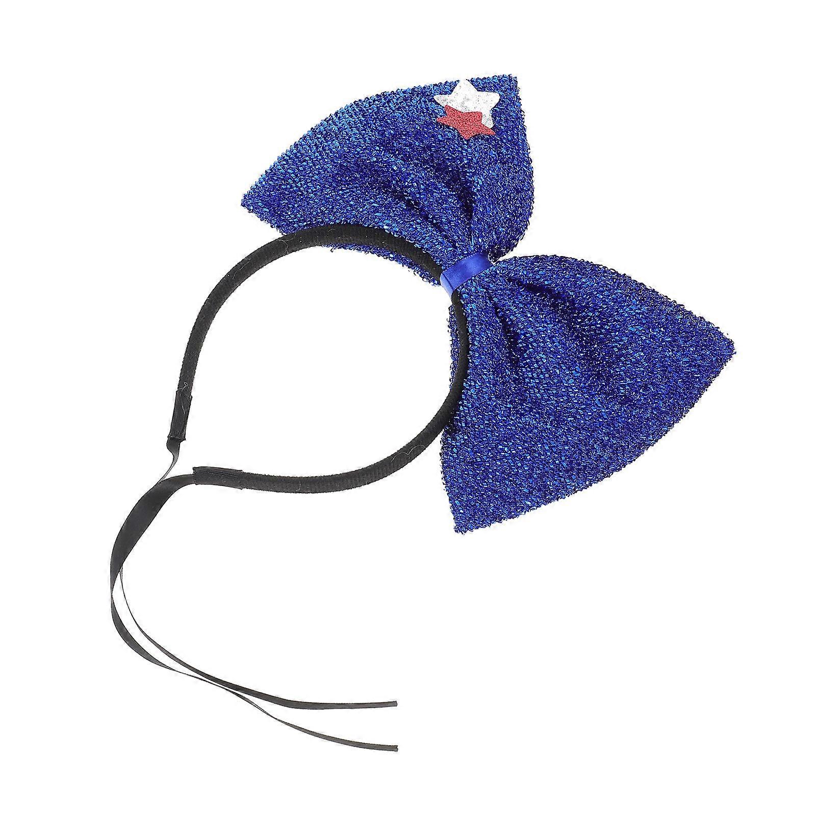 Assorted Color Pet Bow Headband for Independence Day Party Costume