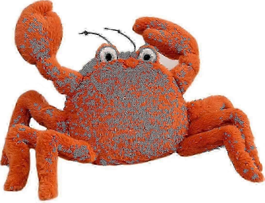 Plush Crab Hugging Pillows Soft Stuffed Sea Life Crab Toy Huggable Red Crab Cute Plushie 11.8"-Yvan