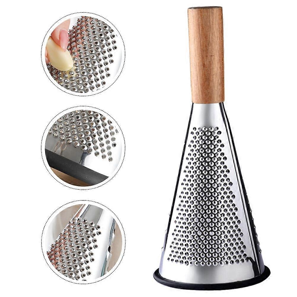 Cone Cheese Grater with Handle, Hand Held Multifunction Vegetables Cheese Grater with Container