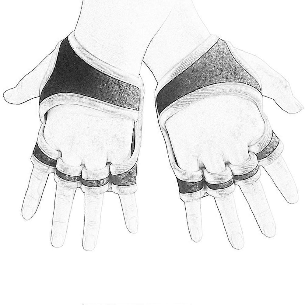 Gym Gloves Black Size L For Weightlifting Suitable For Men And Women Moisture Prevention Non-slip Half Finger 1 Pair
