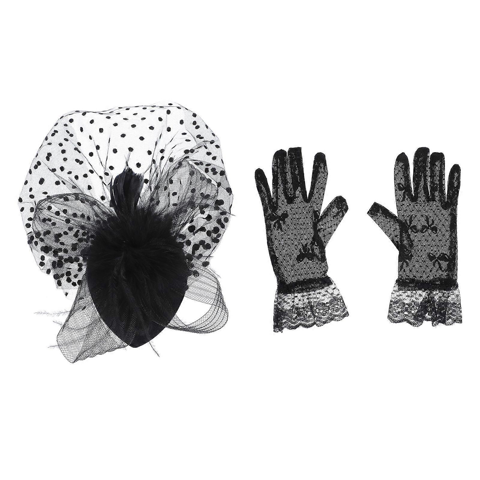 Party Net Yarn Hat Glove Kit for Women with 8Sets