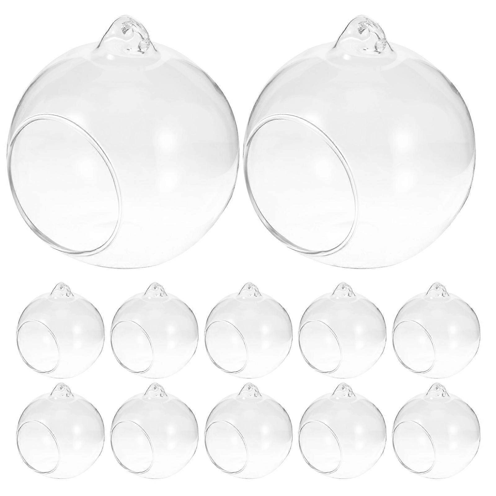 Decorative 36 Pcs Transparent Glass Terrarium Hanging Planters For Indoor Use With Hook And Modern Design