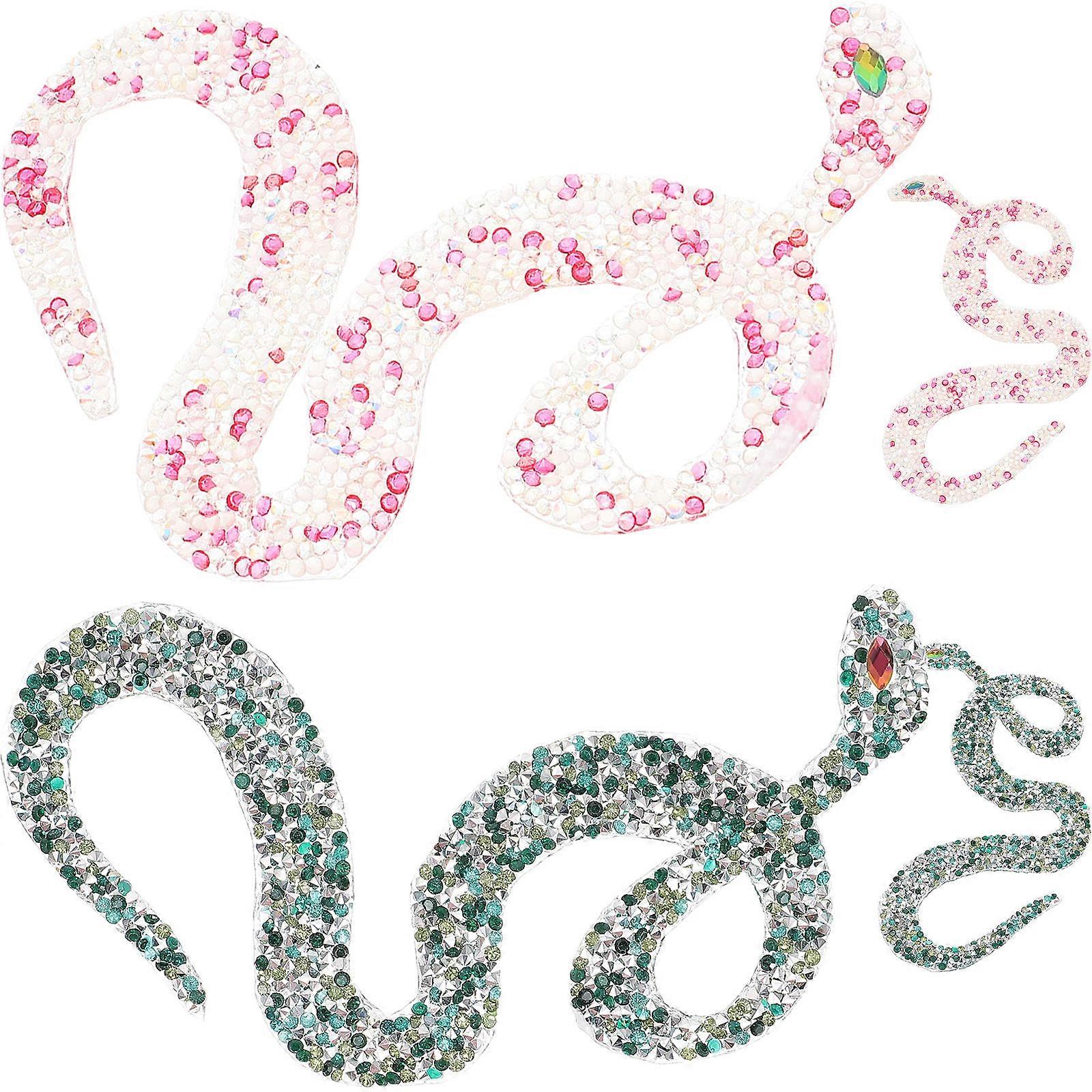 Resin Patch Snake Shaped Clothes Garments Decoration For DIY Enthusiasts 16 Pcs