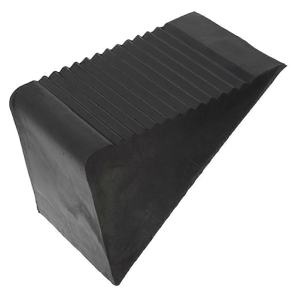 Wheel Spacers For Cars And Trucks Portable Triangular Black Rubber Chock 3Pcs For Vehicle Stabilization