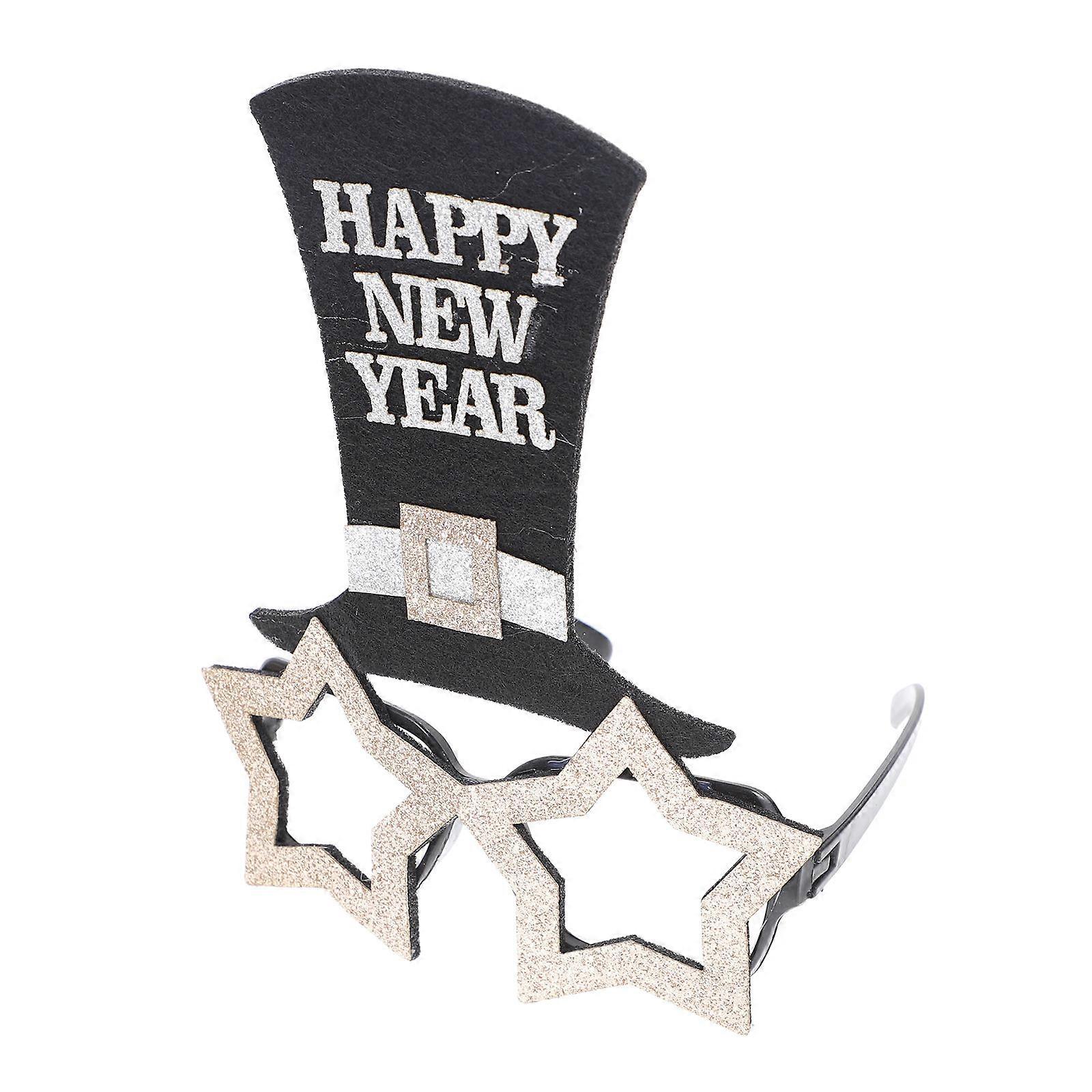 New Year Party Eyeglasses 3Pcs Fun Accessories For Partygoers New Year Celebration Assorted Color Props