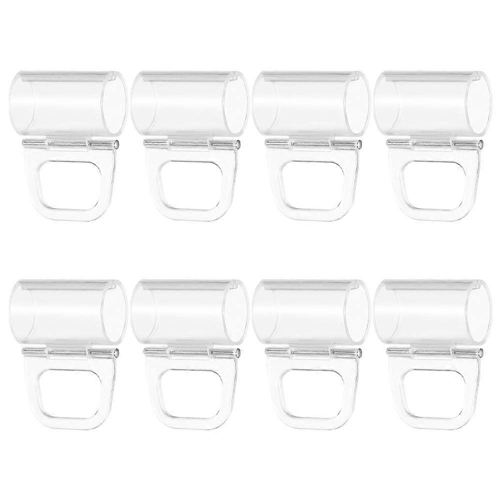 Transparent Plastic Pleated Shade Lift Hooks for Window Shades 16Pcs