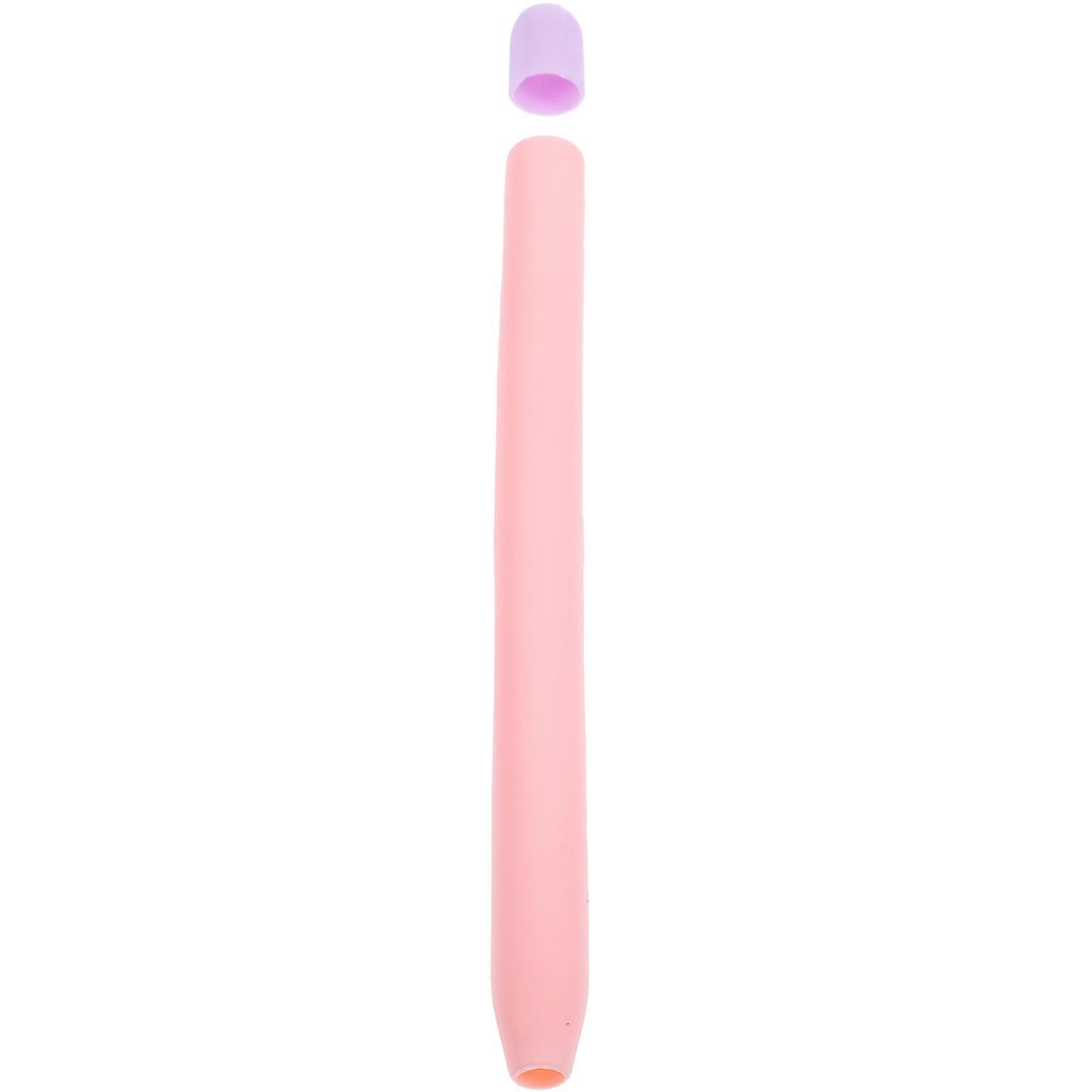 Cylindrical Silicone Stylus Pen Cover For Artists Compatible With Apple Pencil 2 Durable Design 2Pcs