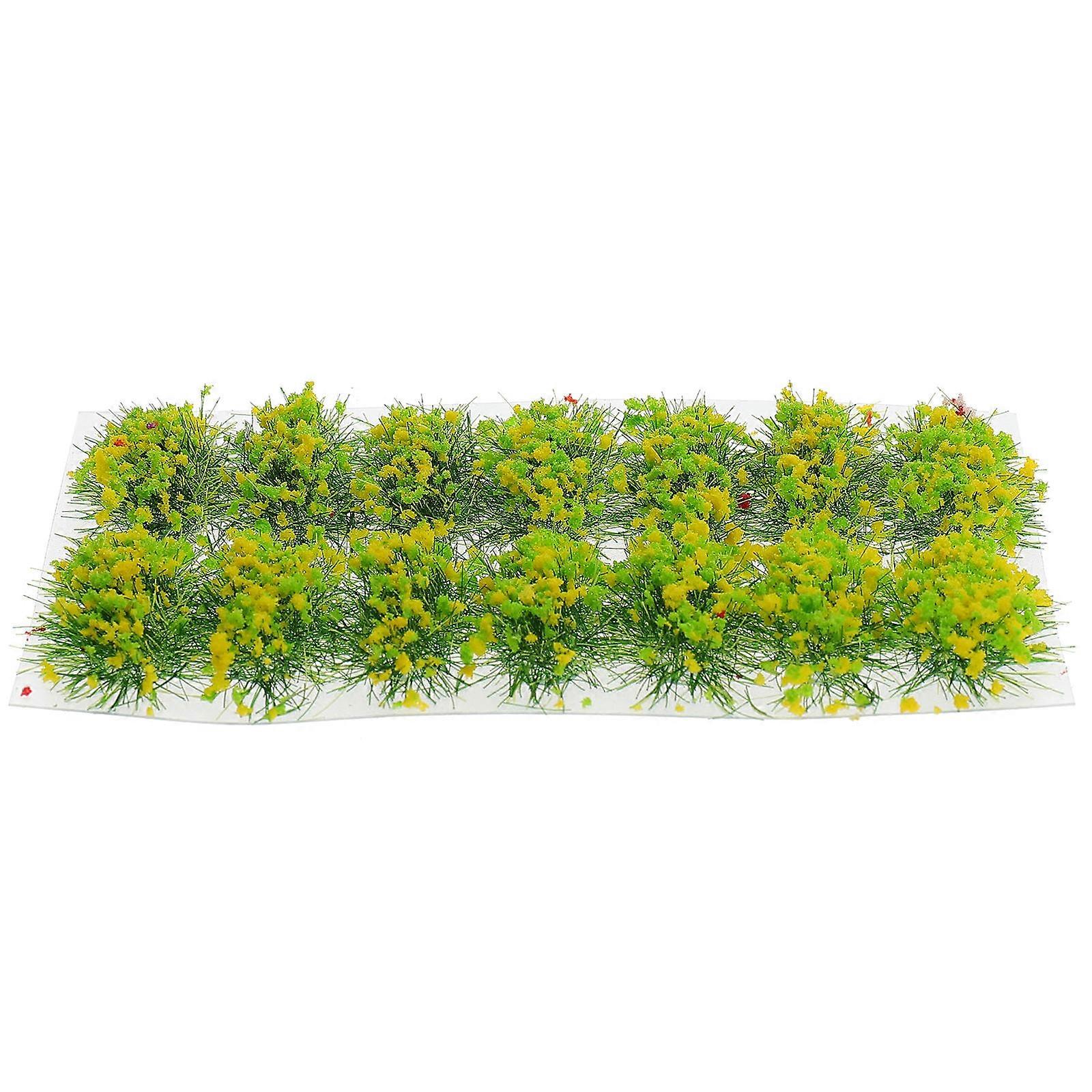 Simulation Flower Cluster Resin Decoration for 2 Boxes Yellow Color