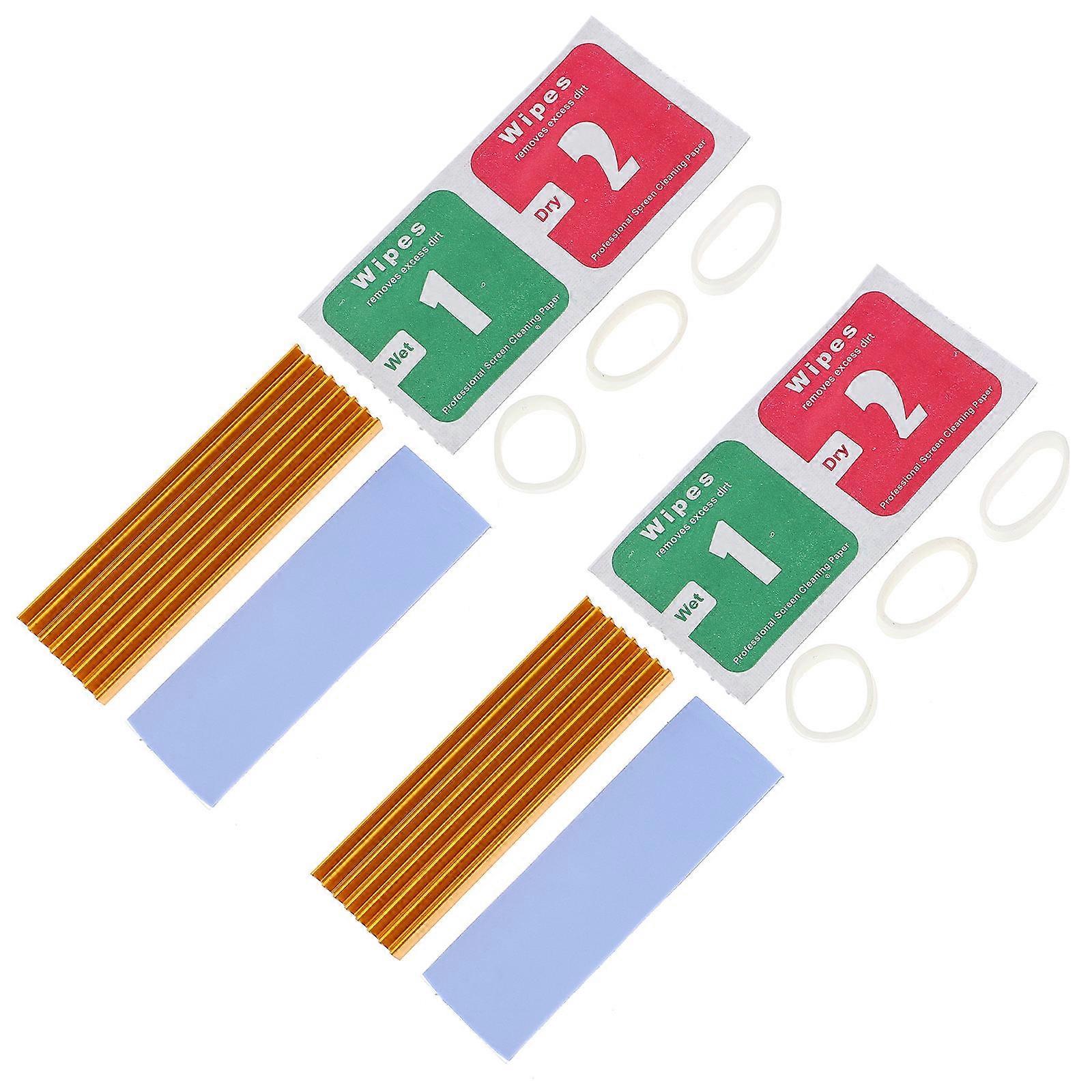 SSD Heat Sink Aluminum Heating Sink for 4Sets Computer Use Accessory