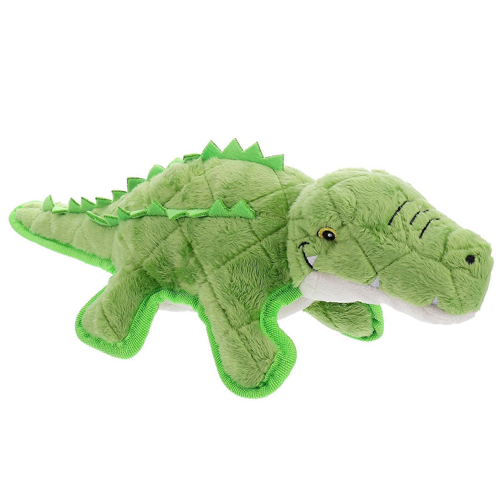 Pet Plush Toy Green Dog Molar Playthings for Teeth Cleaning 2Pcs