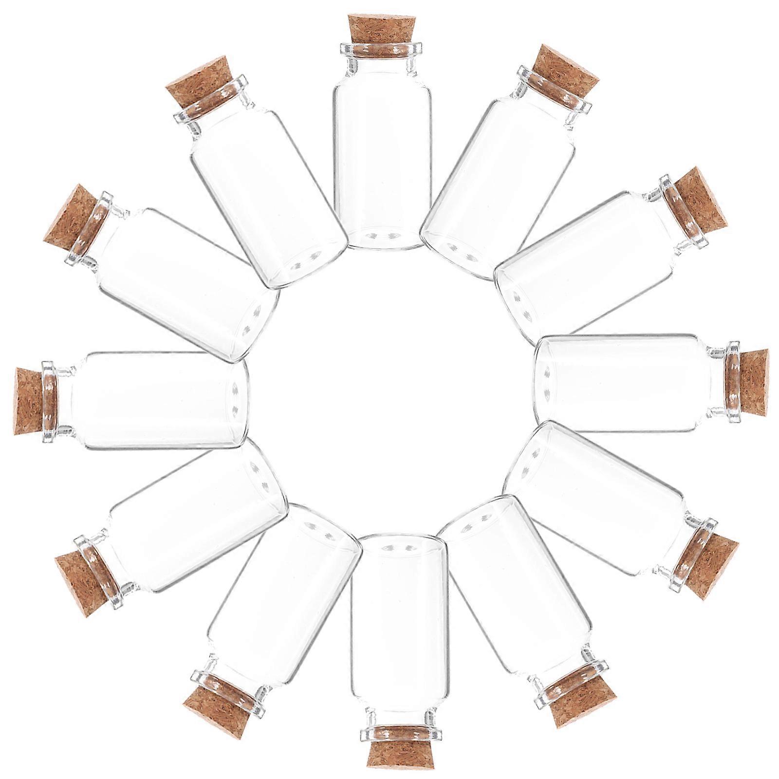 Mini Glass with Glass Vials for Storage Use 24Pcs
