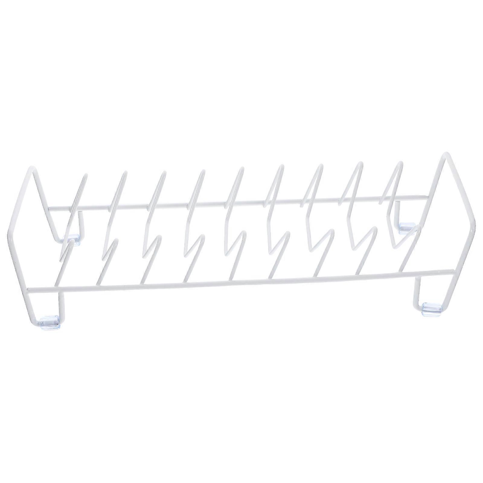 Bowl Drying Rack Kitchen Dish Drying Rack for Home Use 2Pcs White