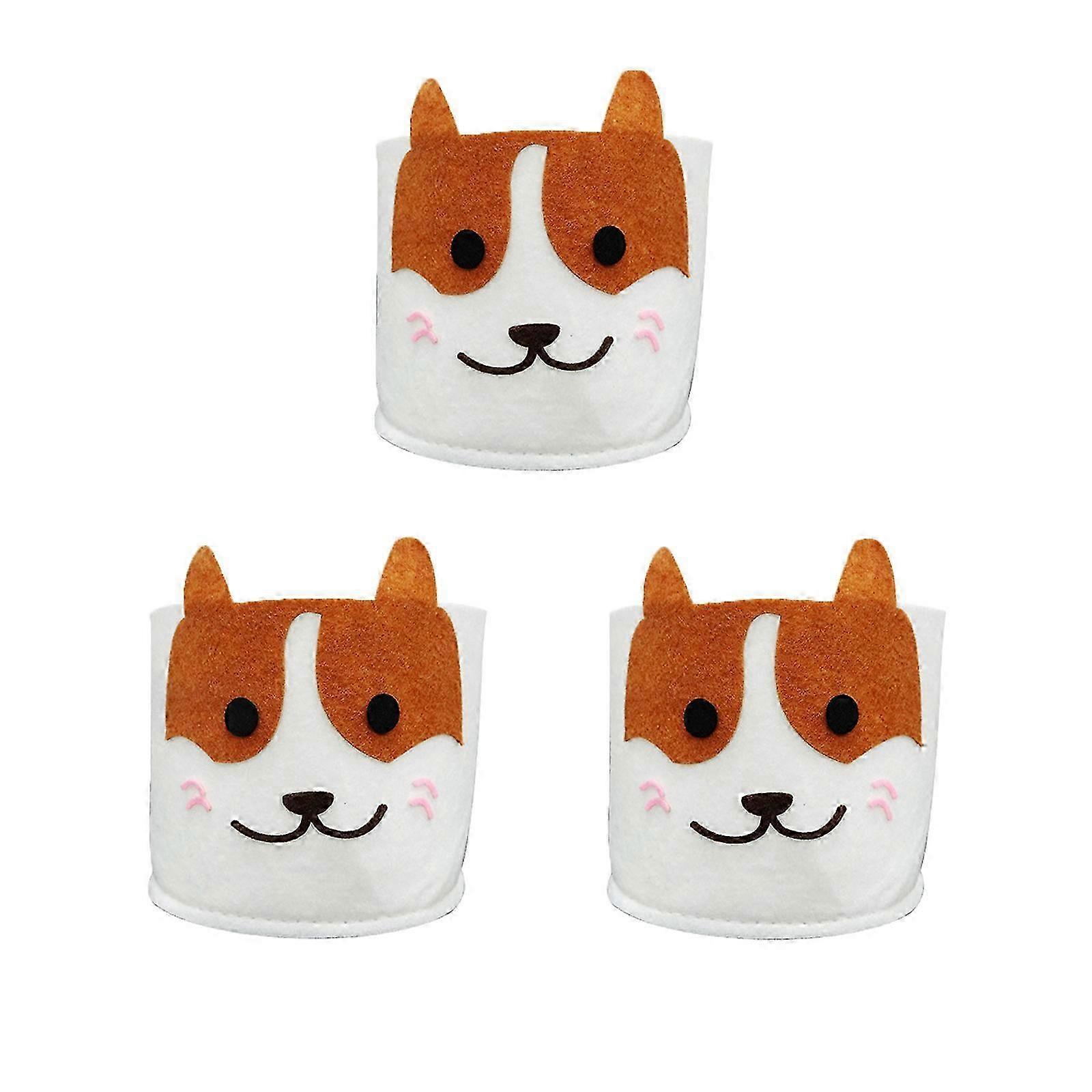 2025 Charming Animal Design Felt Planters, Ideal For Small Potted Plants Like Succulents, Cactus, Tiny Flowers, Breathable Non-Woven Fabric Reinforced