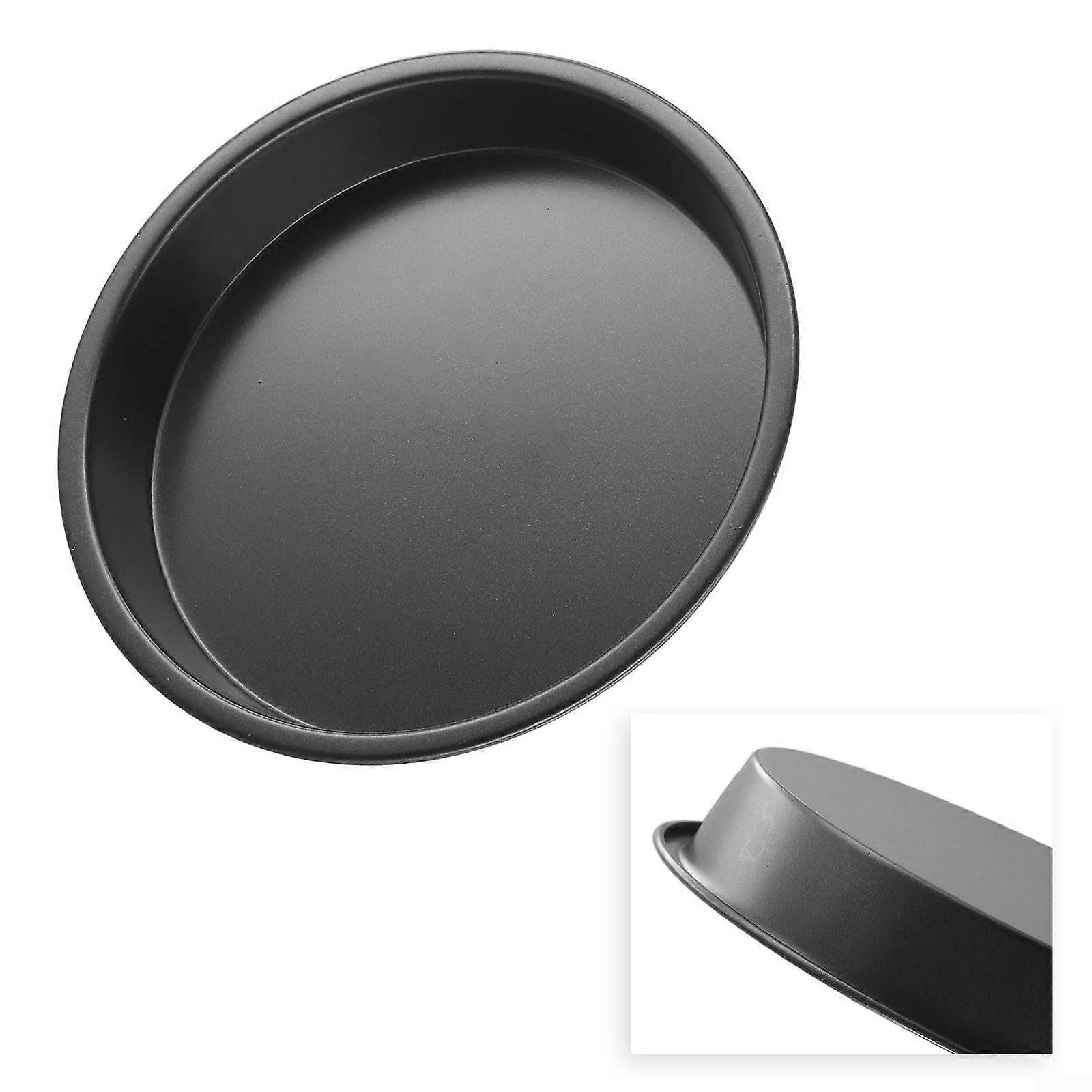 Non Microwave Pizza Pan Round Carbon Steel Cooking Tray Model A For Crispy Bases