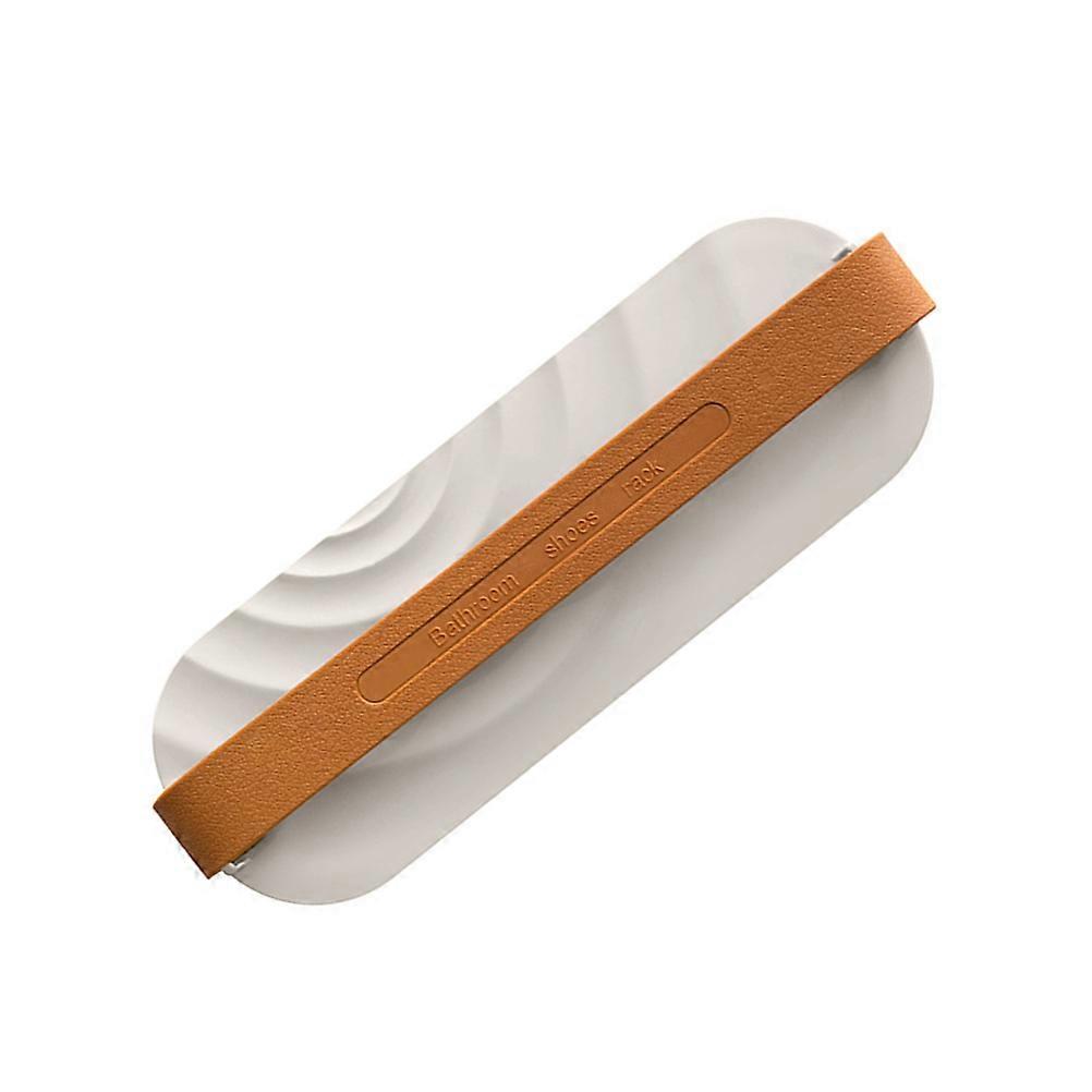 Bathroom Shoe Rack Wall Mounted Storage Rack Modern White 27.5*9.5*6cm Space-saving 1Pcs