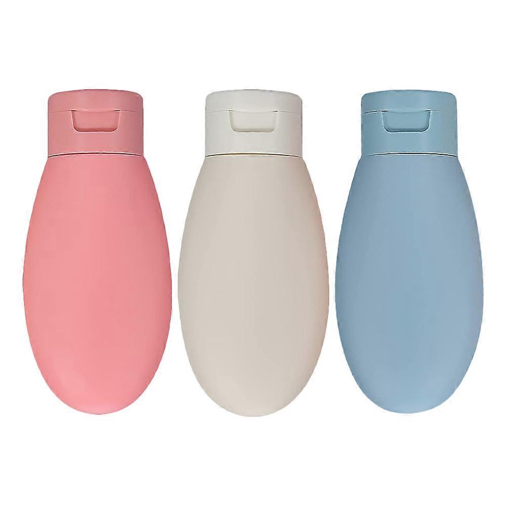 Draagbare siliconen reisfles lekvrije cosmetische container 3 stuks