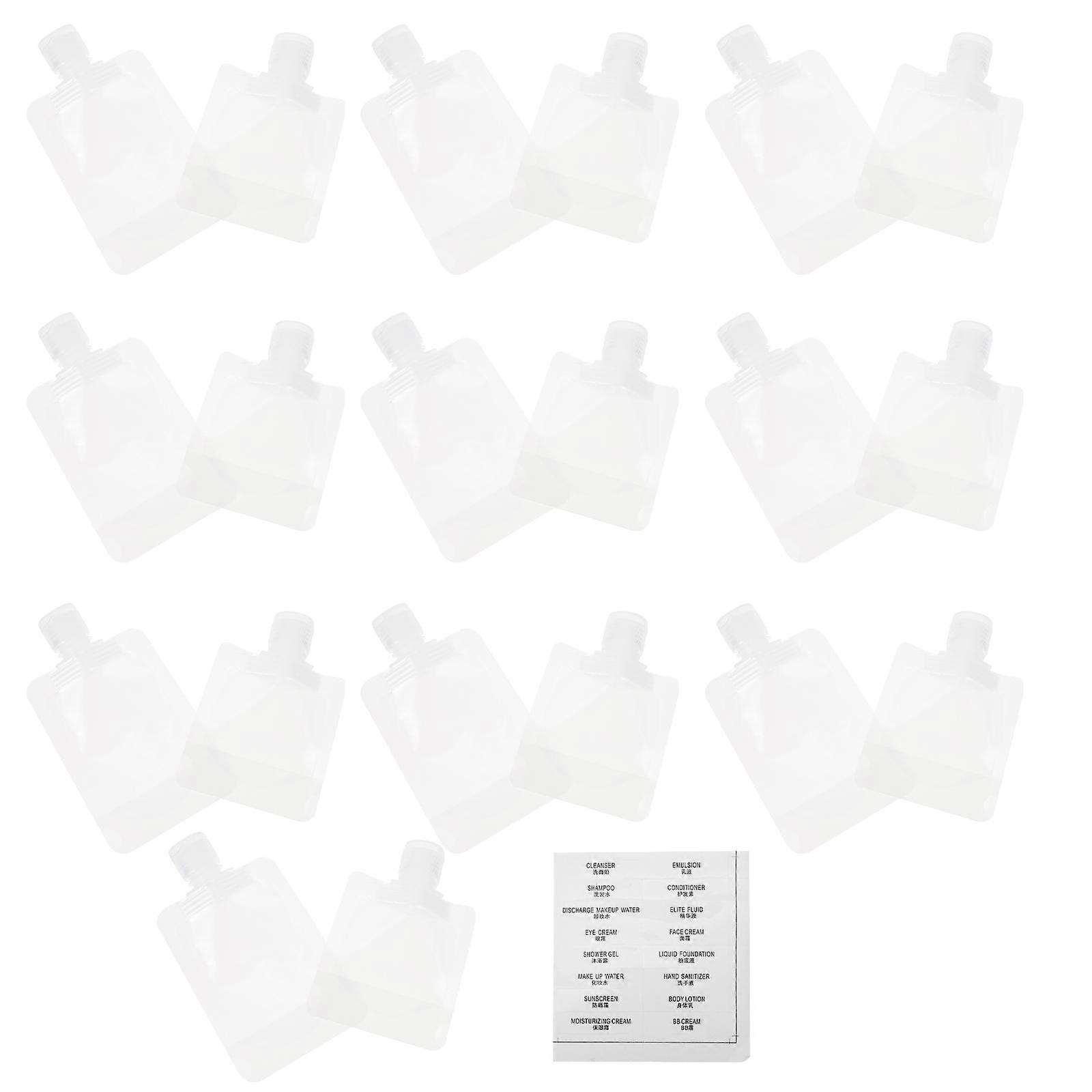 Travel Storage Pouch Leakproof Shampoo Pouch 5Sets Squeezable Bags