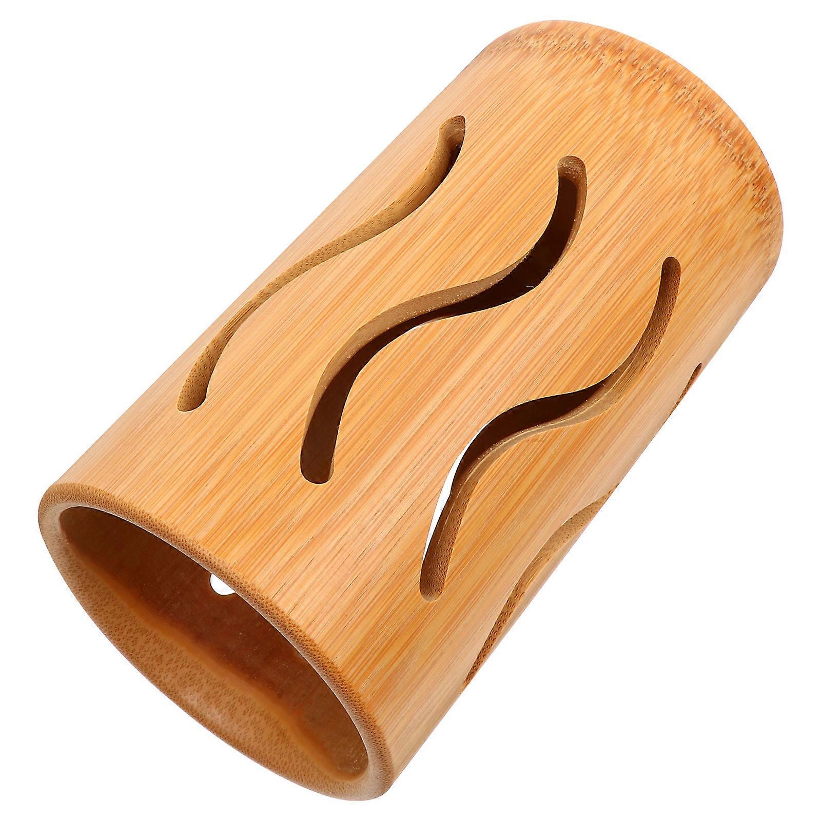 Premium Bamboo Tableware Holder for Kitchen Utensils 2Pcs Practical Bucket