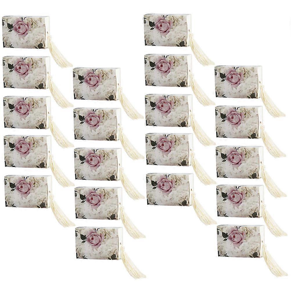 Floral Candy Cases Gift Storage Boxes for Storage 40Pcs Drawer Type