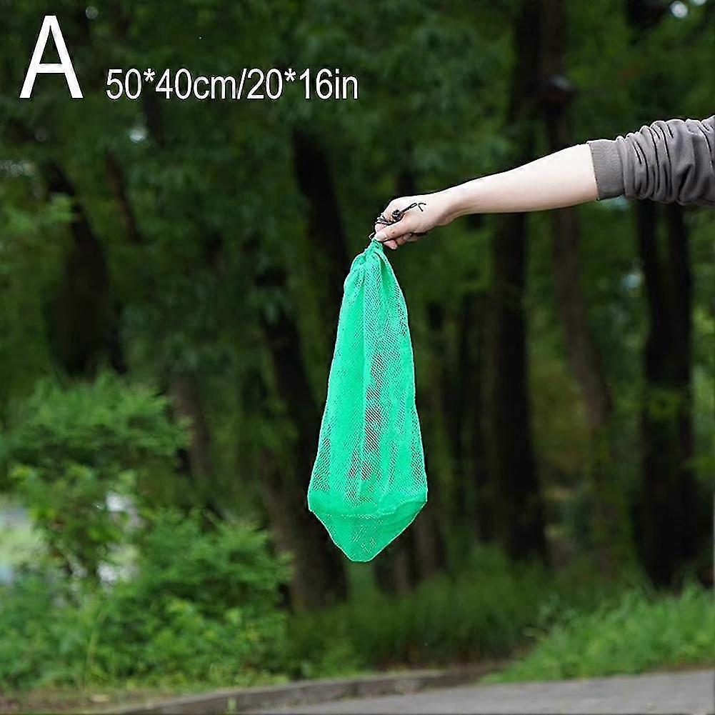 النايلون الصيد صافي حقيبة قابلة للطي الموضوع قابلة للطي قفص الأسماك الصيد