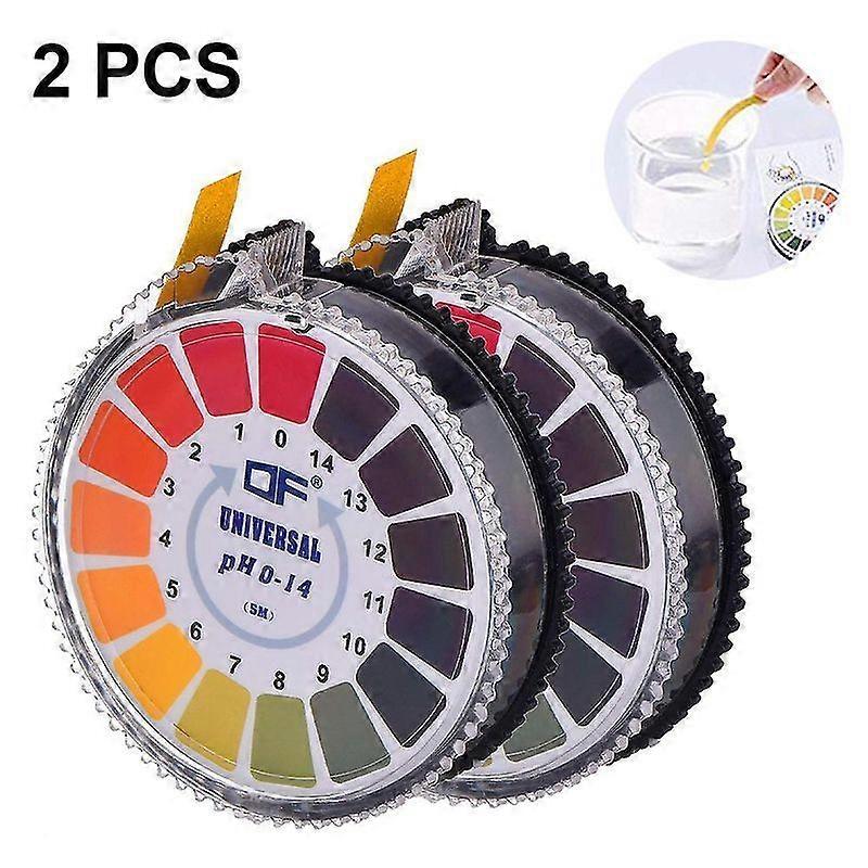 Minglan 2 Roll Ph Test Strips Alkaline Acid Indicator Meter Test Paper Roll For Water Urine Saliva Soil Litmus Accurate Testing Measuring Toold