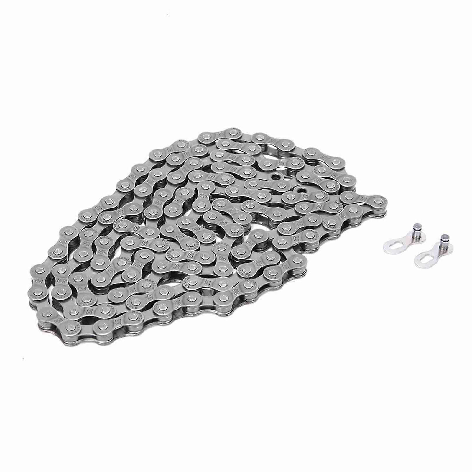 Quality Steel Bike Chain Replacement Cycling Accessory for Mountain Folding BicycleS82 gray (6/7/8 speed)