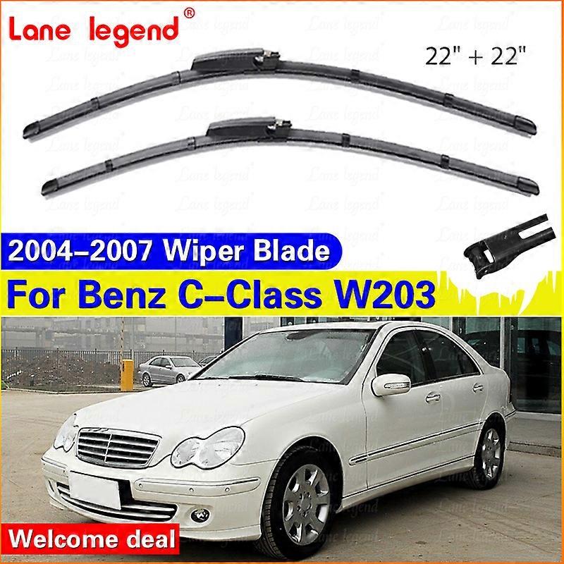 Applies to Wiper Front Wiper Blades For Mercedes-Benz C-Class W203 2004 2005 2006 2007 Windshield Windscreen Front Window 22"+22"