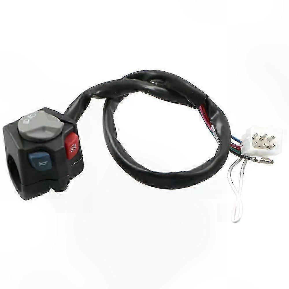 Waterproof Motorcycle Headlight with Integrated Turn Signal, Horn, and Kill Switch for Off-Road Models 125cc to 500cc