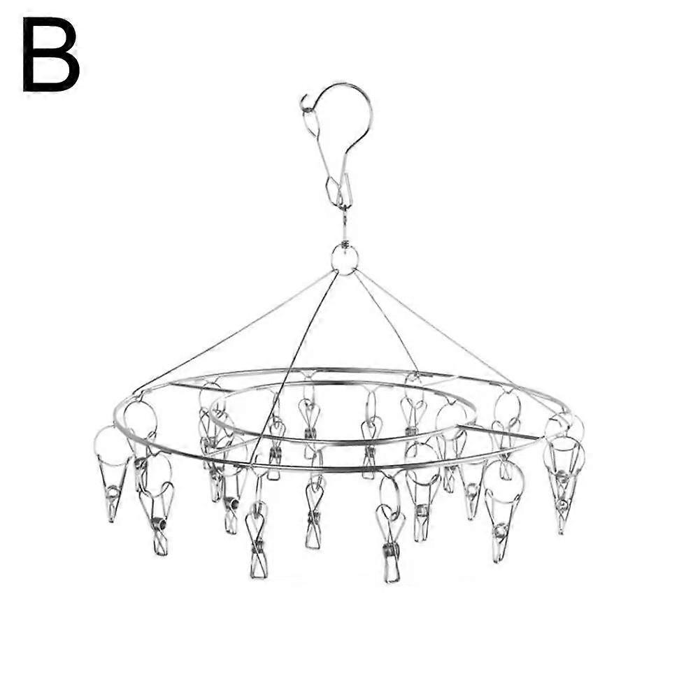 Steel Sock Rack Rust Resistant Wall Mounted Drying Organizer With Hooks For Clothes Towels Space Saving Wind Resistant Design