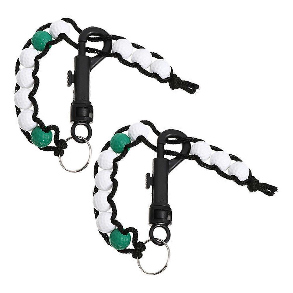 Golf Bead Stroke Counter Plastic Tool for Beginners 3Pairs