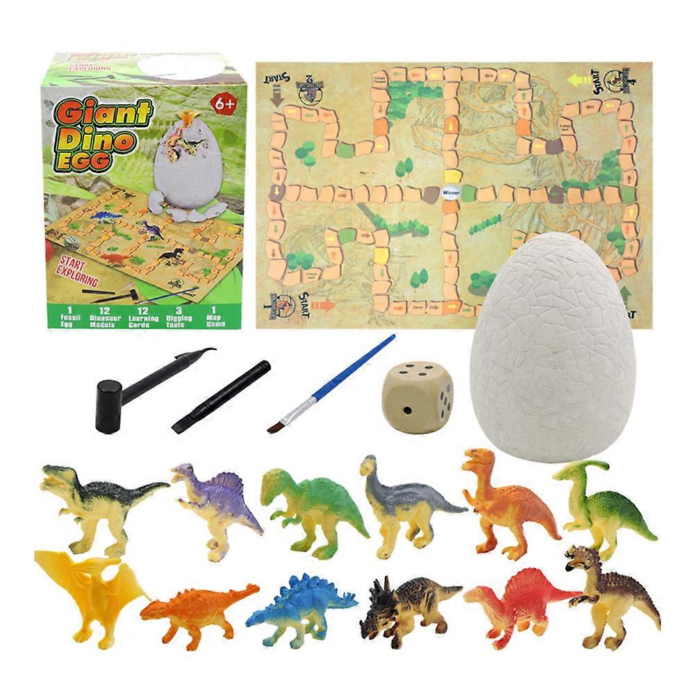 Archaeology Toy Dinosaur Plaything for Kids 2Sets Colorful Creative Flying Chess