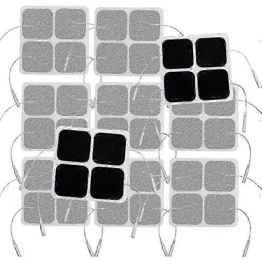 40pcs TENS Unit Pads, 2X2 Electrodes for EMS Muscle Stimulator Electrotherapy Pads