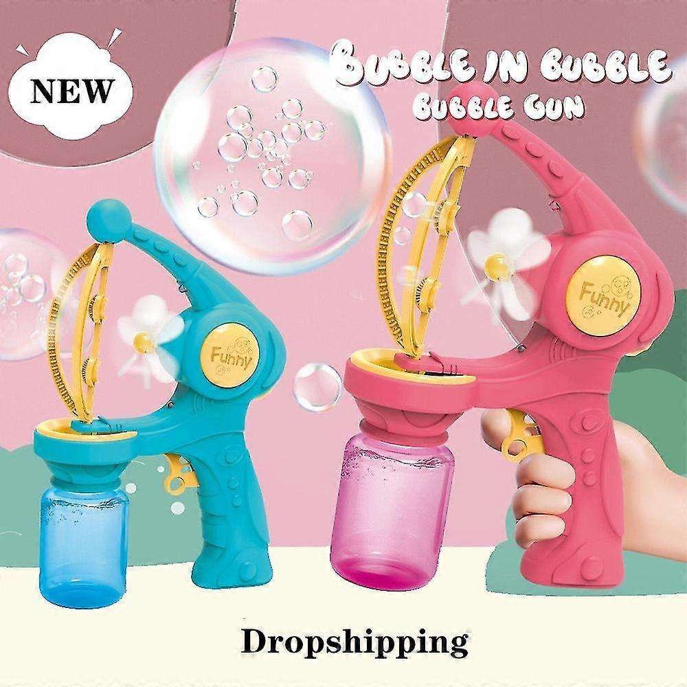 Children's Automatic Bubble Machine Soap Bubble Blower Outdoor Toys