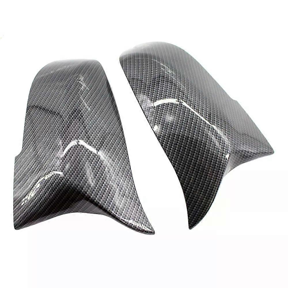 Rearview Mirror Shells Side Wing Mirror Cover Cap Carbon Fiber Style Pair Replacement For BMW F32 F30 F31 F33 F36