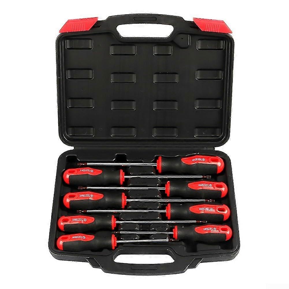 8PCS Magnetic Tip For Torx Screwdrivers T8 To T40 With Ergonomic Handles For Secure Screws In Household And Industrial
